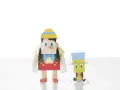 Figuras de Pinocchio y Pepito Grillo hechas con manualidades de papel pinocho.