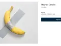 Une banane, œuvre de Maurizio Cattelan, est scotchée au mur. L'art qui fait parler.