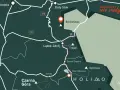 Mapa szlaku #projekt zero nudy. Punkt docelowy to Borówkowa góra, z zaznaczonymi miejscowościami Kłodzko, Lądek-Zdrój i Czarna Góra.