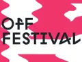 Logo OFF FESTIVAL z falistym, różowym tłem. Czekamy na ogłoszenie lineupu!