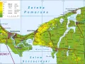 Mapa pokazuje, jak wyszukać miejsce po współrzędnych na Półwyspie Wolińskim.