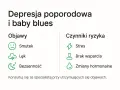 Depresja poporodowa i baby blues: objawy to smutek, lęk, bezsenność. Czynniki ryzyka: stres, brak wsparcia, zmiany hormonalne. Konsultuj się ze specjalistą.