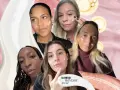 Five women of different ages and ethnicities apply skincare, showcasing that beauty and self-care are timeless.