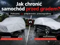 Jak zabezpieczyć auto przed gradem? Porównanie pokrowca i półpokrowca. Oba chronią pojazd, ale na różne sposoby.