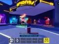 Jugadores en un lobby de Blox Fruits, listos para la acción. Se ven opciones para comprar gemas, espadas y ver el ranking. ¡Quizás pronto haya nuevos códigos de Blox Fruits!