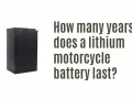 Batteria litio moto: scopri la durata e le controindicazioni per un uso sicuro.