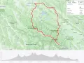 Trasa rowerowa przez Bieszczadzki Park Narodowy i okoliczne parki krajobrazowe. Wielka pętla Bieszczadzka pokonana w 8h 58min.