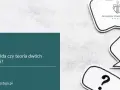 Pytanie o teorię salda czy teorię dwóch kondykcji. Logo kancelarii i dymki z pytajnikami.
