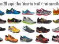 Veinte zapatillas deportivas para trail running, con una variedad de colores y diseños, perfectas para cualquier aventura. ¡Encuentra tus **altra tallas**!