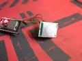 ESP32 board connected to a PIR motion sensor, ready for esp32 presence detection projects.