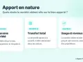 Illustration expliquant l'apport en nature : jouissance, propriété ou usufruit. Un exemple concret de droits sur un bien apporté.