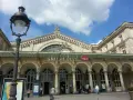 Gare de l'Est w Paryżu, idealne miejsce na rozpoczęcie podróży z **interrail global pass**.