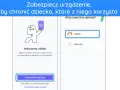 Ekran powitalny aplikacji Qustodio. Postać z kreskówki trzyma telefon. Wybierz "Wizkid", by chronić knykiec.