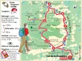 Carte d'une randonnée de 10 km aux Trois Becs, avec un dénivelé de 900 m. Départ au Col de la Chaudière.