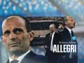 Max Allegri, nowy trener Napoli, w garniturze na tle stadionu.