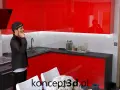 Jakie kolory ścian do czerwonej kuchni, aby uniknąć chaosu kolorystycznego?