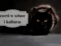 Czarny kot o żółtych oczach, na tle napis "czern w sztuce i kulturze". Czy czarny jest kolorem?