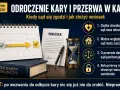Kalendarz, wniosek i klepsydra symbolizują odroczenie kary wg 9 kkw. Sąd może zgodzić się na przerwę w odbywaniu kary.