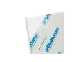 A sheet of white starboard material, a durable marine-grade polymer, with protective film peeling back to reveal branding.