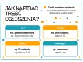 Jak napisać ogłoszenie? Podpowiadamy, co powinno zawierać: co, gdzie, kiedy i dla kogo.