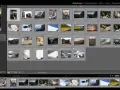 Interface d'un logiciel pour netteté photo, affichant une grille d'images de paysages et de portraits, avec des options de tri et de filtre.