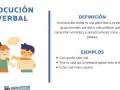 Ilustración de dos niños aprendiendo sobre locuciones verbales, con ejemplos como "echar una mano".