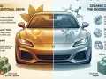 Car wax provides a temporary shine, requiring frequent reapplication. This graphic compares it to ceramic coating.