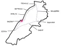 Map of Lebanon showing a suggested itinerary. It highlights Beirut, Sidon, Zahle, Baalbek, Becharre, Batroun, and Tripoli.