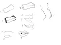Étude de bouche et de dents, un dessin dent facile pour apprendre à dessiner.