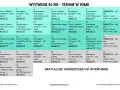 Plan 30-dniowego wyzwania treningowego w domu, z ćwiczeniami i linkami do nauki rysunku.