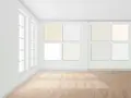 Paleta de colores para paredes: blanco roto, blanco y otros tonos claros.