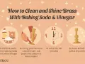Learn how to polish brass with baking soda and vinegar. Steps include making a paste, applying it, letting it sit, and buffing to a shine.