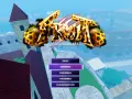 Menu gry Fruit Battlegrounds. Gracze mogą grać, kręcić owocami, dołączać do znajomych, wchodzić do AFK World lub grać w rankingowe mecze.