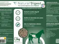 Aliment complémentaire pour chevaux, Natural'Digest, soutient le système digestif. Non dopant, 1,2kg.