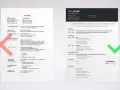 CV Ann Smith: dane osobowe, wykształcenie, doświadczenie zawodowe, umiejętności. Zielony znaczek potwierdza poprawność danych.