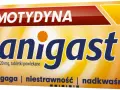 Opakowanie leku Ranigast z famotydyną na zgagę, niestrawność i nadkwaśność. 30 tabletek.