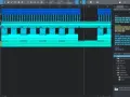 EDM music meaning: Ein Musikproduktionsprogramm zeigt Spuren mit "Bass", "Snare" und "Hat Loop", typisch für EDM.