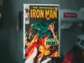 Okładka "The Invincible Iron Man" z 1968 roku. Czy komiks to literatura? Ta okładka z płonącym Iron Manem ratującym kobietę sugeruje, że tak.