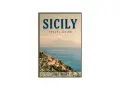 A travel guide to Sicily, featuring a coastal town with Mount Etna in the background. Plan your travel to Sicily with this comprehensive guide.