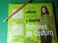 Libro "Cómo utilizar, adaptar y diseñar Patrones de Costura", con ilustraciones de patrones y una modelo.
