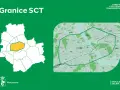 Granice SCT na mapie Warszawy. Zaznaczony obszar to strefy czystego transportu, które mają na celu poprawę jakości powietrza.