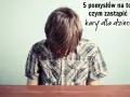 Chłopiec z opuszczoną głową, nad nim napis: "5 pomysłów na to, czym zastąpić kary dla dzieci".