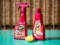 Car detailing supplies: Meguiar's Quik Detailer, Cleaner Wax, and a clay bar for a smooth finish.