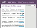 Strona Font Squirrel prezentuje czcionki z polskimi znakami, takie jak Abhaya Libre, Abril Fatface i Acherus.
