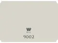Jasnoszary odcień RAL9002 z logo i numerem 9002.