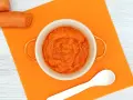 Puré de zanahoria listo para disfrutar. Ideal para recetas con zanahoria, fácil y saludable.