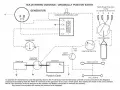 Schemat instalacji elektrycznej ciągnika TEA 20 z widocznym amperomierzem.