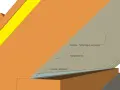 Detailansicht einer Dampfbremse am Dachboden, die mit Spezial Klebeband befestigt wird. Montagehinweis: Tackerklammern vermeiden!