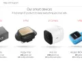 Explore new IoT devices: V-Auto for cars, Kippy Vita for pets, Arlo Go camera, and Alcatel MOVETRACK for tracking.