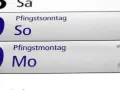 Kalenderblatt zeigt den 20. Mai als Pfingstmontag. Ein Feiertag, der zum Entspannen einlädt.
